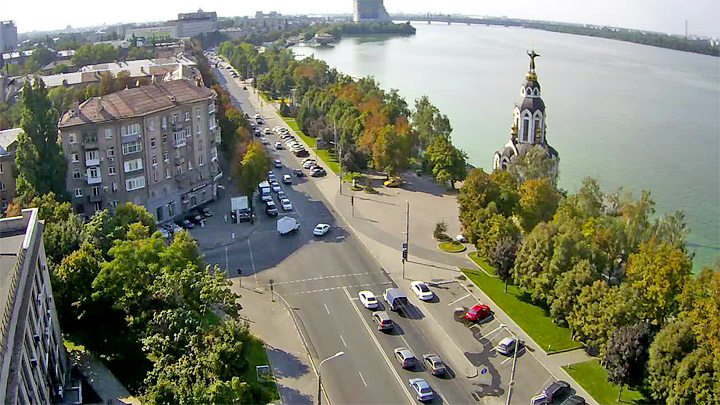 Онлайн веб-камера на Сичеславской набережной, Днепр (Днепр (Днепропетровск), )